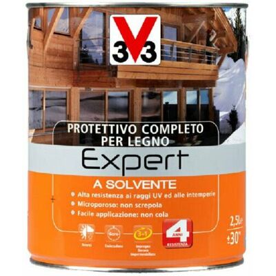 V33 Protettivo Completo Expert Vernice Solvente Per Legno Finestre Infissi Travi - Colore: Ciliegio - Formato: 0,75 Lt - V33 Protettivo Completo Expert Vernice Solvente Per Legno Finestre Infissi Travi - Colore: Ciliegio - Formato: 0,75 Lt -