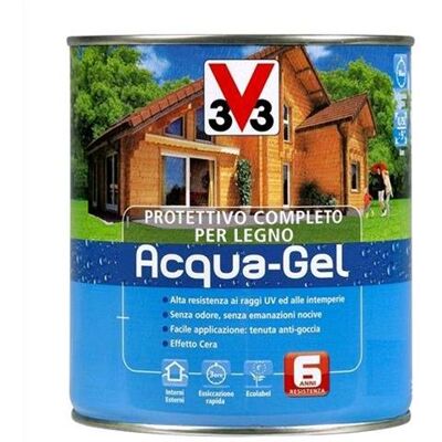V33 Protettivo Completo Legno Acqua-gel Trasparente Incolore 750 Ml - V33 Protettivo Completo Legno Acqua-gel Trasparente Incolore 750 Ml -