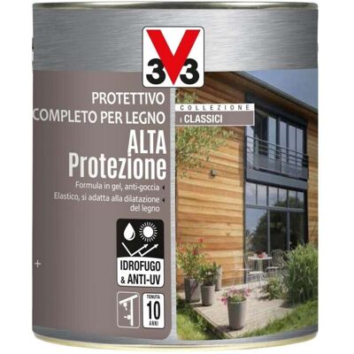 V33 Finitura Protettiva per Legno - Protezione Completa per Esterno e Interno - Bianco V33 Finitura Protettiva per Legno - Protezione Completa per Esterno e Interno - Bianco