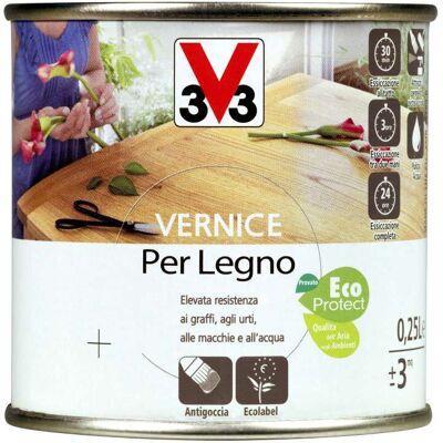 V33 Vernice Per Legno 250 Ml Noce Rustico Brillante V33 Vernice Per Legno 250 Ml Noce Rustico Brillante