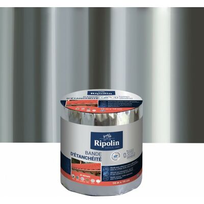 RIPOLIN - Nastro Adesivo Impermeabile 648105 Alluminio 10 M X 10 Cm RIPOLIN - Nastro Adesivo Impermeabile 648105 Alluminio 10 M X 10 Cm