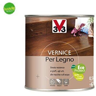 V33 Vernice Per Legno Satinato Lt 0,0,50 Incolore V33 Vernice Per Legno Satinato Lt 0,0,50 Incolore