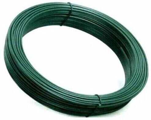 J69 - rotolo filo di ferro plastificato 2.0 mm x 10 metri x legatura reti giardinaggio