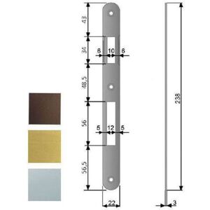 AGB Incontro Serrature Infilare Bt 8x85 Br 590 AGB Incontro Serrature Infilare Bt 8x85 Br 590