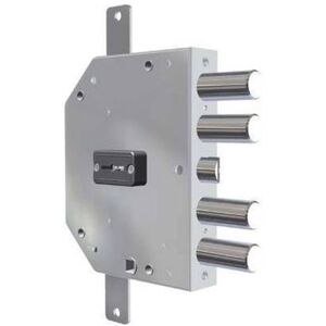 DOM - Serratura Triplice Applicare Con Scrocco Doppia Mappa Blindate 2155mrx - Mm.60 Dx (2155mrx) DOM - Serratura Triplice Applicare Con Scrocco Doppia Mappa Blindate 2155mrx - Mm.60 Dx (2155mrx)