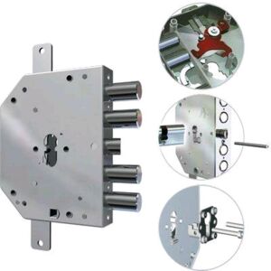 DOM - Serratura Metallo Applicare 2155 Pen Bloc/fl Cr F.sagom M2 Tripl+scr Ip.mm 28 E.mm 60 Dx DOM - Serratura Metallo Applicare 2155 Pen Bloc/fl Cr F.sagom M2 Tripl+scr Ip.mm 28 E.mm 60 Dx