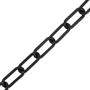 VIDAXL Catena Segnaletica Nera 30 M Ø4 Mm In Plastica - VIDAXL Catena Segnaletica Nera 30 M Ø4 Mm In Plastica -