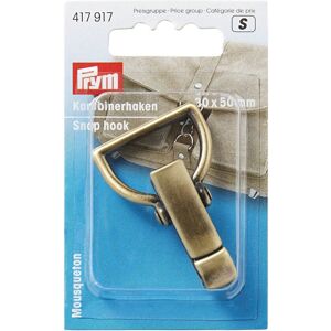 Prym 417917 - Moschettone In Ottone Antichizzato Spazzolato, 30 Mm Prym 417917 - Moschettone In Ottone Antichizzato Spazzolato, 30 Mm