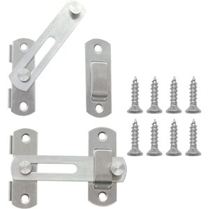 BASETBL Serratura A Scrocco In Acciaio Inox A 2 Pezzi, Con Chiusura A Leva E Chiavistello, Completa Di Viti, Per Porte E Finestre Interne/esterne. BASETBL Serratura A Scrocco In Acciaio Inox A 2 Pezzi, Con Chiusura A Leva E Chiavistello, Completa Di Viti, Per Porte E Finestre Interne/esterne.