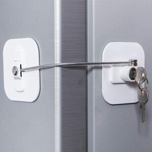 XISRENS Serratura Per Frigorifero E Congelatore Con Chiave Per La Sicurezza Dei Bambini Serratura Per Mettere In Sicurezza Frigoriferi E Armadietti (1 Set) Bianca XISRENS Serratura Per Frigorifero E Congelatore Con Chiave Per La Sicurezza Dei Bambini Serratura Per Mettere In Sicurezza Frigoriferi E Armadietti (1 Set) Bianca