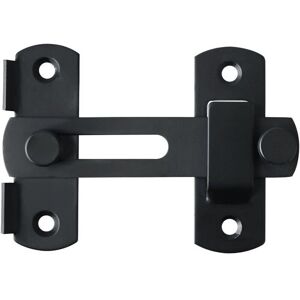 DPZO Serratura Per Porta Scorrevole, Serratura Per Persiana, Chiavistello, Serratura Per Cancello, Catenaccio Con Viti Per Porte, Finestre, Armadi E Giardino, Finitura In Acciaio Inox Nero Opaco DPZO Serratura Per Porta Scorrevole, Serratura Per Persiana, Chiavistello, Serratura Per Cancello, Catenaccio Con Viti Per Porte, Finestre, Armadi E Giardino, Finitura In Acciaio Inox Nero Opaco