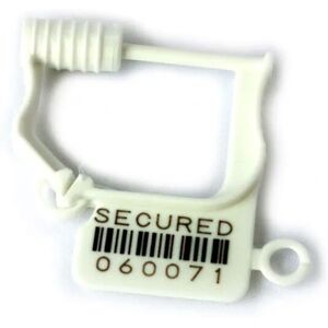 STICKERSLAB Sigilli Di Sicurezza A Lucchetto Con Chiusura Plastica/metallo E Numero Seriale (bianchi) Modello - Chiusura In Plastica, Numero Pezzi - 500 Sigilli STICKERSLAB Sigilli Di Sicurezza A Lucchetto Con Chiusura Plastica/metallo E Numero Seriale (bianchi) Modello - Chiusura In Plastica, Numero Pezzi - 500 Sigilli