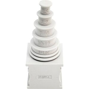 Gomma TRU Components ELT M1 Passacavo - IP65, -40°C a +90°C Gomma TRU Components ELT M1 Passacavo - IP65, -40°C a +90°C
