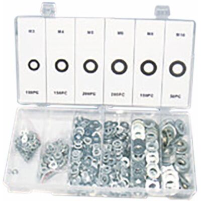 AMA Assortimento Rondelle Piane Da 900 Pezzi AMA Assortimento Rondelle Piane Da 900 Pezzi