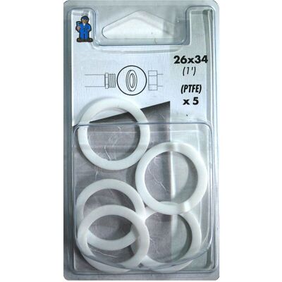 BOUTT - 1381844 PTFE26 - PTFE - 26x34 - Set guarnizioni BOUTT - 1381844 PTFE26 - PTFE - 26x34 - Set guarnizioni