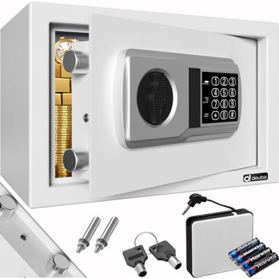 Deuba ® Cassaforte Elettronica A Combinazione Con 4 Batterie Cassetta Sicurezza Hotel Ufficio Gioielli Codice Di Sicurezza Argento Deuba ® Cassaforte Elettronica A Combinazione Con 4 Batterie Cassetta Sicurezza Hotel Ufficio Gioielli Codice Di Sicurezza Argento
