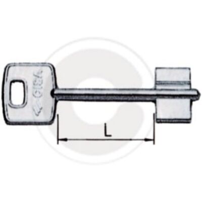 CISA 00100.001 Chiave in ottone - Serratura di sicurezza - Chiave grezza CISA 00100.001 Chiave in ottone - Serratura di sicurezza - Chiave grezza