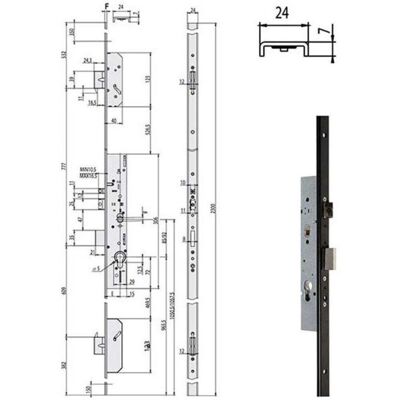 CISA - Elettroserratura Inf.multipunto 19526-35-0 CISA - Elettroserratura Inf.multipunto 19526-35-0