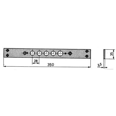 CISA - 06221.00 Frontalino Piastra Per Serrature Porte Blindate Art 57515 CISA - 06221.00 Frontalino Piastra Per Serrature Porte Blindate Art 57515