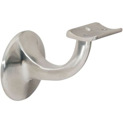 Deni Supporto per parapetto - Supporto curvo saldato - Acciaio inossidabile - Filettatura M8 - 55mm Deni Supporto per parapetto - Supporto curvo saldato - Acciaio inossidabile - Filettatura M8 - 55mm