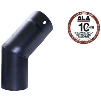 ALA Acciaio 45° 14 Nero 2Mm Gomito - Fitting tubo ALA Acciaio 45° 14 Nero 2Mm Gomito - Fitting tubo