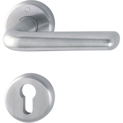 Set maniglie porta HOPPE E1730Z/17KV/17KVS in acciaio inox - Rosetta, per porte interne Set maniglie porta HOPPE E1730Z/17KV/17KVS in acciaio inox - Rosetta, per porte interne