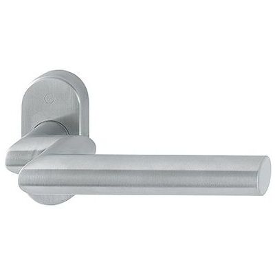 Set Maniglie Porta Profilo in Acciaio Inossidabile Hoppe - Finitura Satinata Set Maniglie Porta Profilo in Acciaio Inossidabile Hoppe - Finitura Satinata