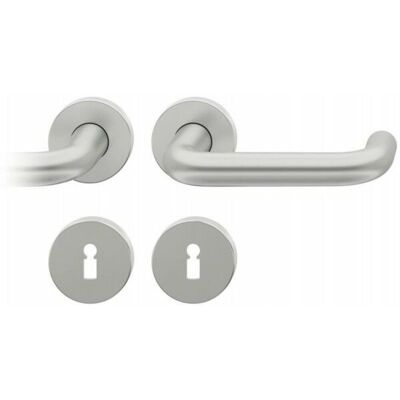 Set Maniglie Porta FSB 12 1070 Acciaio Inossidabile - PZ, Rosetta Rotonda, Per Porte Sinistra/Destra Set Maniglie Porta FSB 12 1070 Acciaio Inossidabile - PZ, Rosetta Rotonda, Per Porte Sinistra/Destra