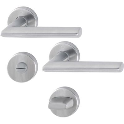 Set maniglie porta in acciaio inox Hoppe E1140Z/42KV/42KVS - Opaco Set maniglie porta in acciaio inox Hoppe E1140Z/42KV/42KVS - Opaco