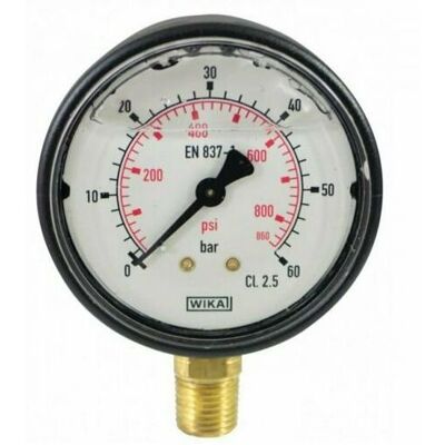 AMA Manometro Alla Glicerina Ø 63 0-60 Bar Con Attacco Radiale 1/4" 20799 AMA Manometro Alla Glicerina Ø 63 0-60 Bar Con Attacco Radiale 1/4" 20799