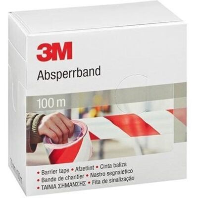 3M Nastro Di Avvertimento 70mm X 100m Rosso-bianco 3M Nastro Di Avvertimento 70mm X 100m Rosso-bianco