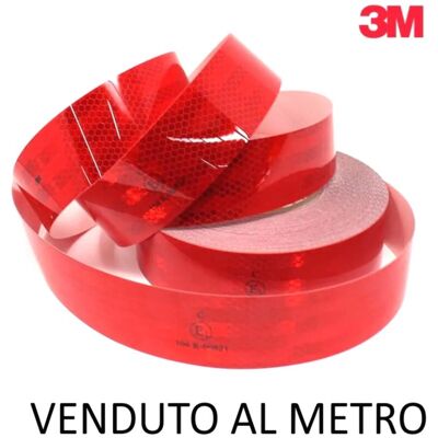 3M Nastro Catarinfrangente Rosso Adesivo Largo 55 Mm Venduto Al Metro 3M Nastro Catarinfrangente Rosso Adesivo Largo 55 Mm Venduto Al Metro