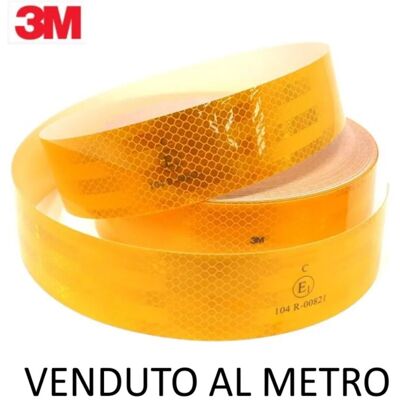 3M Nastro Catarinfrangente Giallo Adesivo Largo 55 Mm Venduto Al Metro 3M Nastro Catarinfrangente Giallo Adesivo Largo 55 Mm Venduto Al Metro