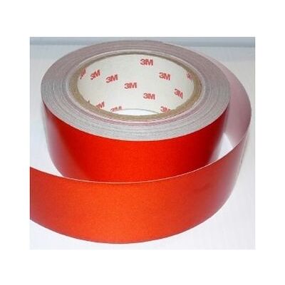 3M - Pellicola Adesiva Riflettente Scotchlite Serie 580 Colore Rosso Larghezza - 50mm, Lunghezza - 1 Metro 3M - Pellicola Adesiva Riflettente Scotchlite Serie 580 Colore Rosso Larghezza - 50mm, Lunghezza - 1 Metro