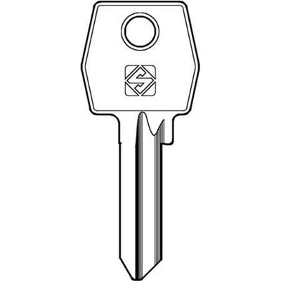 SILCA Chiave Ottone Per Cilindro Ab43r - Abus Q.ta 10 SILCA Chiave Ottone Per Cilindro Ab43r - Abus Q.ta 10