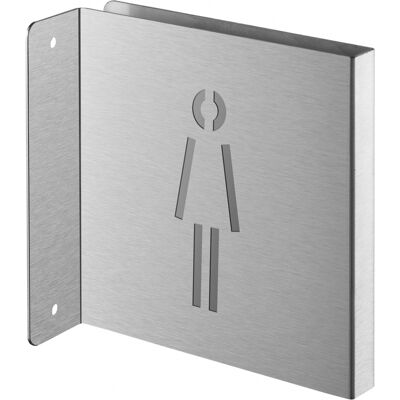 THIRARD Targa Segnaletica <>, Acciaio Inox Spazzolato, 120 X 120 Mm, Con Bordo Ripiegato – THIRARD Targa Segnaletica <>, Acciaio Inox Spazzolato, 120 X 120 Mm, Con Bordo Ripiegato –