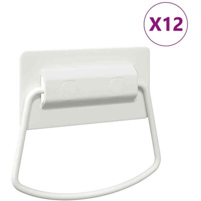 VIDAXL Maniglie Per Armadi 12 Pz Bianco 85 X 45 Mm Metallo VIDAXL Maniglie Per Armadi 12 Pz Bianco 85 X 45 Mm Metallo