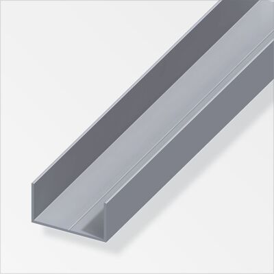 ALFER Profilo A U 11,5x19,5 Alluminio Naturale 1 Metro ALFER Profilo A U 11,5x19,5 Alluminio Naturale 1 Metro
