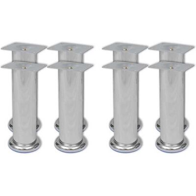 vidaXL Punte per divano 8 pezzi Rotonde Cromo 180 mm - Punte per divano vidaXL Punte per divano 8 pezzi Rotonde Cromo 180 mm - Punte per divano