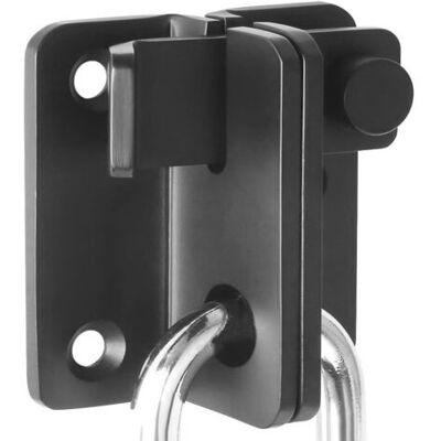 KEEMOTE Chiusura Per Porta Scorrevole, Serratura Per Porta Scorrevole, Serratura Per Serranda, Chiavistello Per Porta, Serratura Per Porta Scorrevole, Lucchetto, Piccolo Chiavistello In Acciaio Inox, Nero - A KEEMOTE Chiusura Per Porta Scorrevole, Serratura Per Porta Scorrevole, Serratura Per Serranda, Chiavistello Per Porta, Serratura Per Porta Scorrevole, Lucchetto, Piccolo Chiavistello In Acciaio Inox, Nero - A