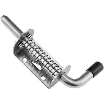 KZQ Catenaccio A Molla In Acciaio Inox 304, 128 Mm, Serratura A Cilindro Per Porte Interne Ed Esterne - KZQ Catenaccio A Molla In Acciaio Inox 304, 128 Mm, Serratura A Cilindro Per Porte Interne Ed Esterne -