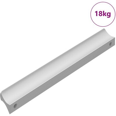 VIDAXL Manico 828 Pz Argento 105.7 X 7.4 X 15.5 Mm Alluminio VIDAXL Manico 828 Pz Argento 105.7 X 7.4 X 15.5 Mm Alluminio