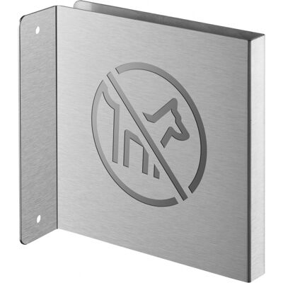 THIRARD Targa Segnaletica <>, Acciaio Inox Spazzolato, 120 X 120 Mm, Con Bordo Ripiegato – THIRARD Targa Segnaletica <>, Acciaio Inox Spazzolato, 120 X 120 Mm, Con Bordo Ripiegato –