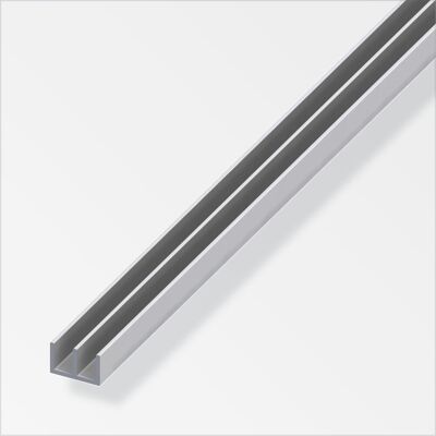 ALFER Profilo Uu 10x15,9x10 Alluminio Argetato 1metro ALFER Profilo Uu 10x15,9x10 Alluminio Argetato 1metro