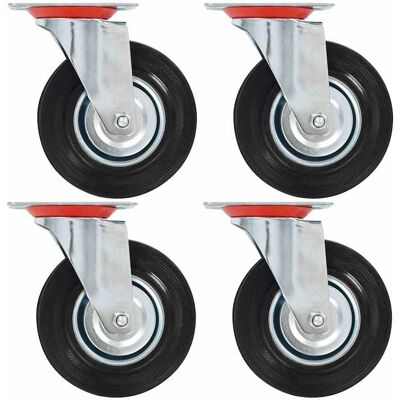 VIDAXL Rotelle Girevoli 4 Pz 125 Mm - VIDAXL Rotelle Girevoli 4 Pz 125 Mm -
