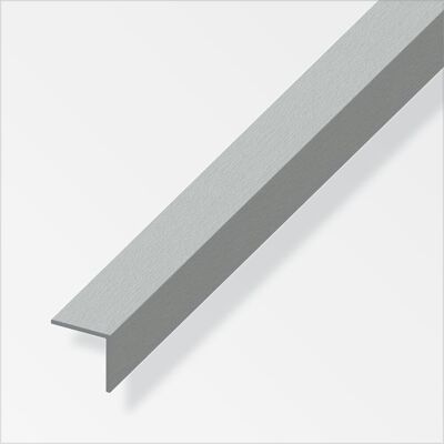 ALFER Angolare Alluminio 30x30 Effetto Acciaio Inox 1 Metro ALFER Angolare Alluminio 30x30 Effetto Acciaio Inox 1 Metro