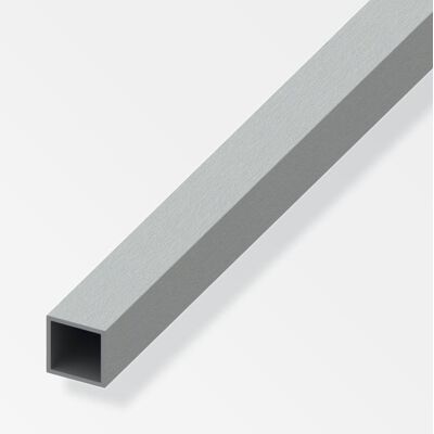 ALFER - Tubo Quadrato Aluminium 20x20x1mm Lunghezza 1m Effetto Acciaio Inox - 02270 ALFER - Tubo Quadrato Aluminium 20x20x1mm Lunghezza 1m Effetto Acciaio Inox - 02270