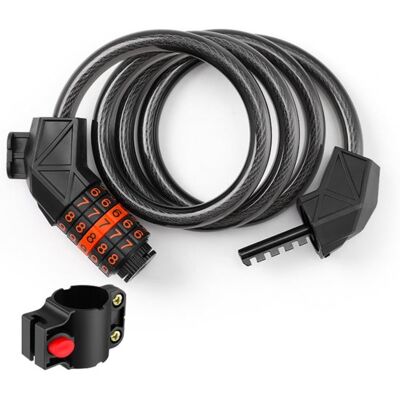 OEM Lucchetto A Combinazione Per Bicicletta - 120 Cm - Catena Antifurto - Cavo Antifurto - Gancio Di Bloccaggio Fisso - Accessori Per Bicicletta - Maggiore Sicurezza Antifurto OEM Lucchetto A Combinazione Per Bicicletta - 120 Cm - Catena Antifurto - Cavo Antifurto - Gancio Di Bloccaggio Fisso - Accessori Per Bicicletta - Maggiore Sicurezza Antifurto