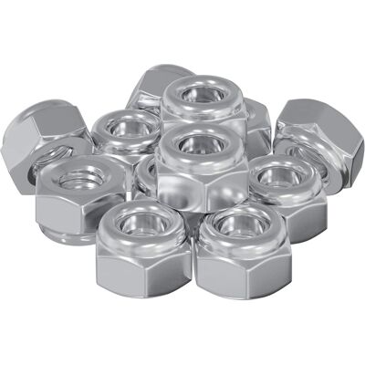 VIDAXL Dado 9574 Pcs Argento M6 X 10 Mm Ferro VIDAXL Dado 9574 Pcs Argento M6 X 10 Mm Ferro