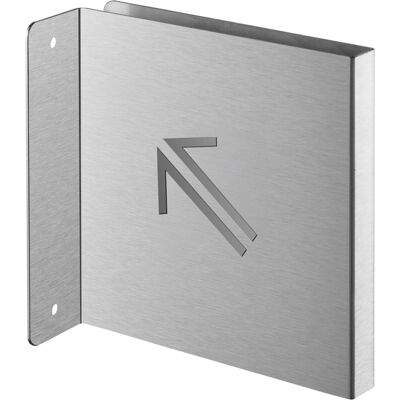 THIRARD Targa Segnaletica <>, Acciaio Inox Spazzolato, 120 X 120 Mm, Con Bordo Ripiegato – THIRARD Targa Segnaletica <>, Acciaio Inox Spazzolato, 120 X 120 Mm, Con Bordo Ripiegato –